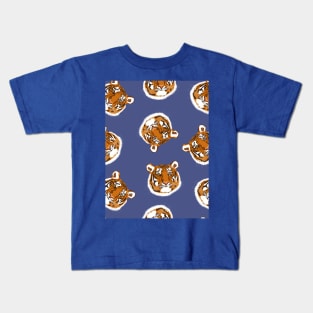 Tiger Heads Pattern Kids T-Shirt